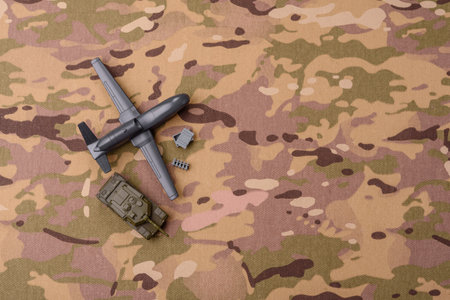 Drone unmanned autonomous technology. Drones as the basis of the country's defenseの写真素材