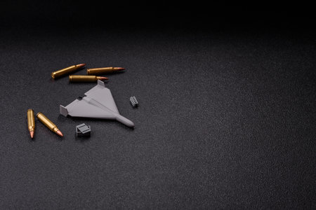 Drone, unmanned vehicle of unknown manufacture, bullets