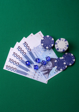 Casino game in the South Korea, won money, chips, cards and other attributes. Gambling in casinos in...