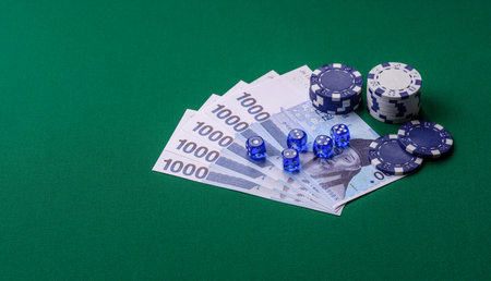 Casino game in the South Korea, won money, chips, cards and other attributes. Gambling in casinos in...
