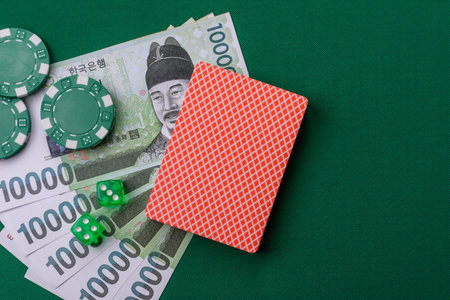Casino game in the South Korea, won money, chips, cards and other attributes. Gambling in casinos in...