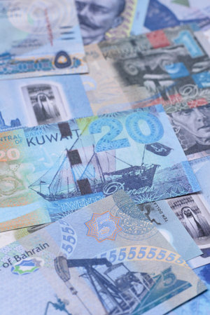 Money background, currency exchange, paper banknotes from different countries. Money cash currency...