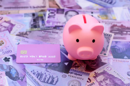 Money background, currency exchange, paper banknotes from different countries. Money cash currency...