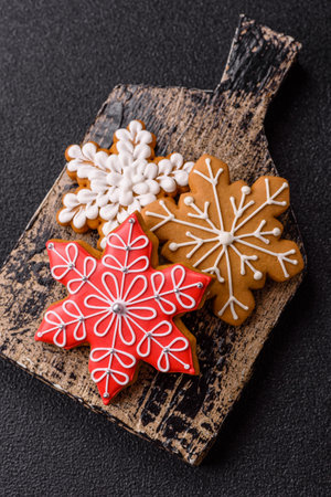 Gingerbread, Christmas cookies, and ornamental holiday baked goods. Christmas gingerbread as a...
