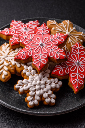 Gingerbread, Christmas cookies, and ornamental holiday baked goods. Christmas gingerbread as a...
