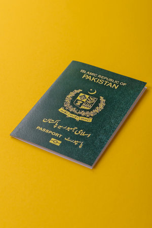 Pakistani International Citizen Passport for global business, emigration and travelの写真素材
