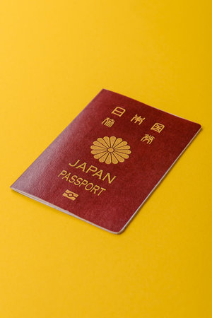 Japanese passport for traveling.の写真素材
