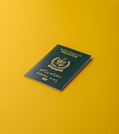 Pakistani Citizen Passport for global business, travelの写真素材