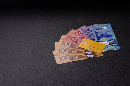 A credit card for contactless cashless payments via a terminal or online.の写真素材