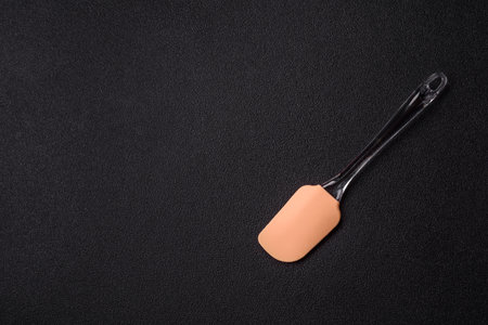 Spatula, silicone kitchen utensils for cooking and baking at home. Silicone spatula as a food...