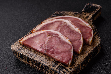 A meat roll made from pork or beef tongue slices with spices.の写真素材