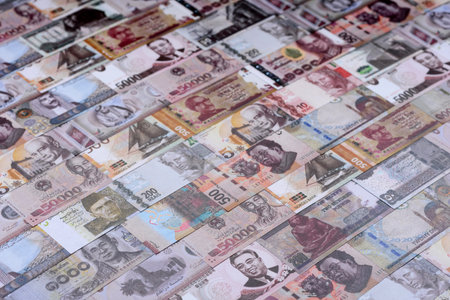 Money background, currency exchange, paper banknotes from different countries. Money cash currency as a financial background for your designの写真素材