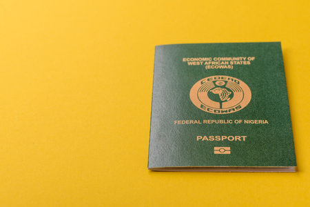 Nigerian International Citizen Passport for global business, emigration and travelの写真素材