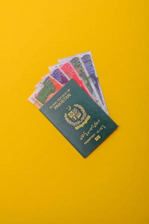 Pakistani Citizen Passport for global business, travelの写真素材