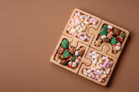 Mini marshmallows in white, pink, and pastel colors, a colorful dessert. Marshmallows as a food...