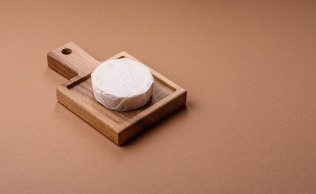 White French cream cheese like Brie or Camembert is perfect for making breakfast sandwiches. Brie or Camembert as a food background for your designの写真素材