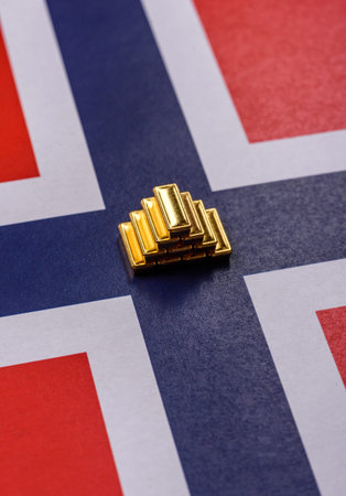 Gold bars or ingots as a tool for balance, financial investment, and savings. Gold bars as a financial backdrop for your designの写真素材