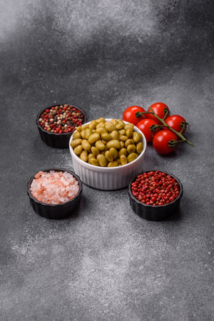 Green edamame beans as a healthy vegan ingredient. Edamame beans as a food background for your designの写真素材