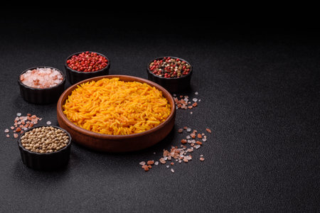 Kabsa or haneeth, an Arabic dish with rice and chicken, salt, and spices. Kabsa or haneeth as a food...