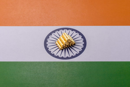 Gold bars or ingots as a tool for balance, financial investment, and savings. Gold bars as a...
