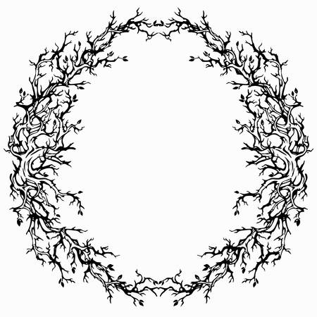 branches tree frameのイラスト素材