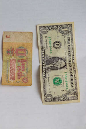 dollar and ruble