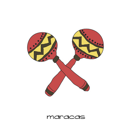 maracas doodleのイラスト素材