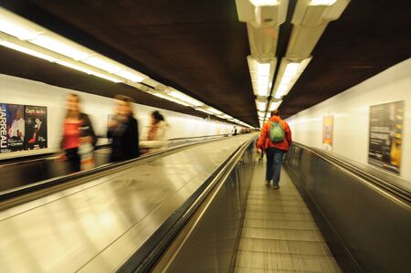 A man across at the undergroundのeditorial素材