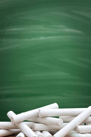 Chalkboard / blackboard greenspace for textの写真素材