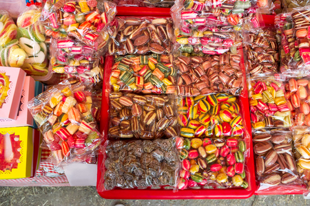 Background of color sweets candiesの写真素材