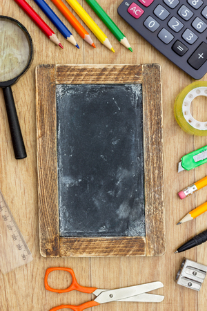 Back to school items arrangedの写真素材