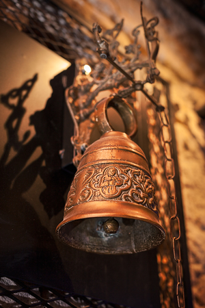 Small church bell in the cathedralの写真素材