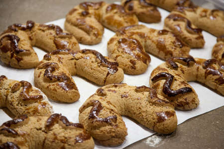 Bread sweetened and flavoured with anise and lemonの写真素材