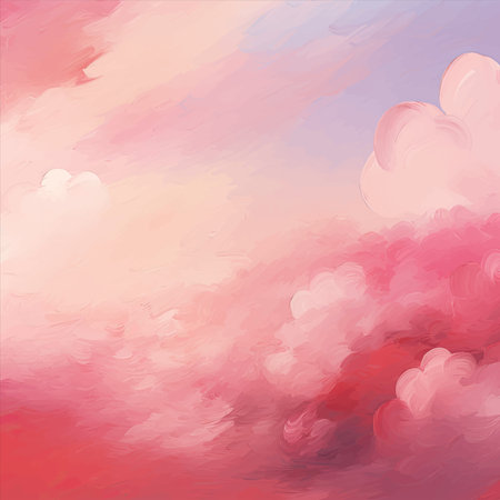 abstract watercolor background with clouds and sky. Vector illustration.のイラスト素材