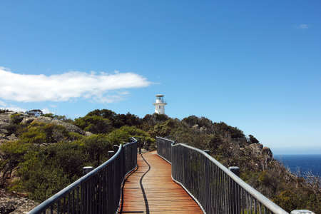 Cape Tourville Lighthouse and Lookoutの写真素材