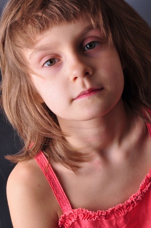 portrait of a young girlの写真素材