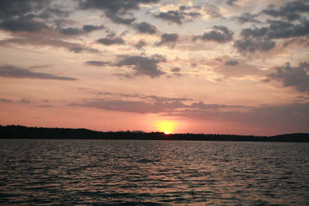 A beach at sunset time の写真素材