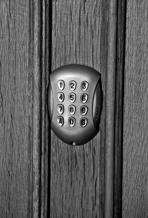 Code lock, keypad numbers.のeditorial素材