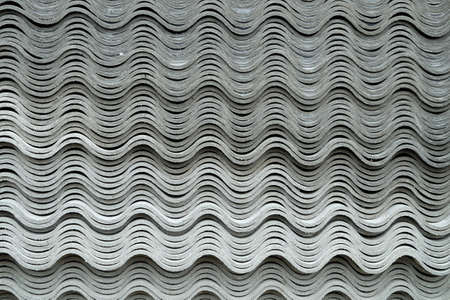 asbestos roof plate background or textureの写真素材