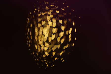 Bokeh heart Shapeの写真素材