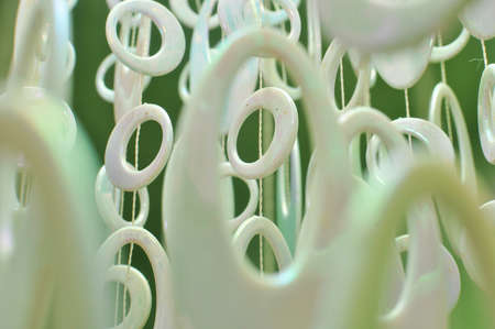 Abstract white ovalsの写真素材