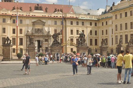 Queue Museum of Prague Palaceのeditorial素材