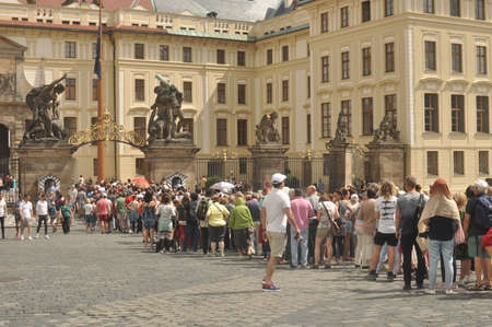 Queue Museum of Prague Palaceのeditorial素材