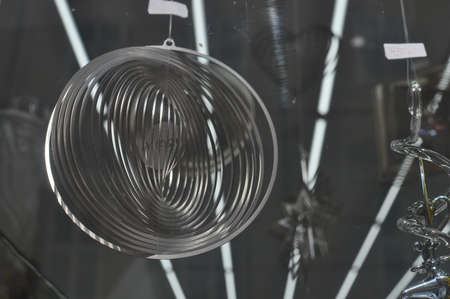 Glass spiral swirlsの写真素材