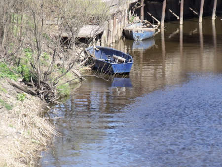 boat on the waterの写真素材