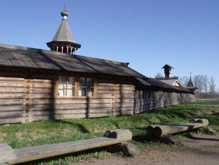 russian wooden architectureの写真素材