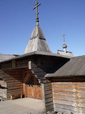 russian wooden architectureの写真素材