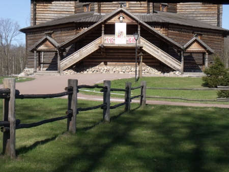 russian wooden architectureの写真素材