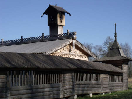 Rustic wooden architectureの写真素材
