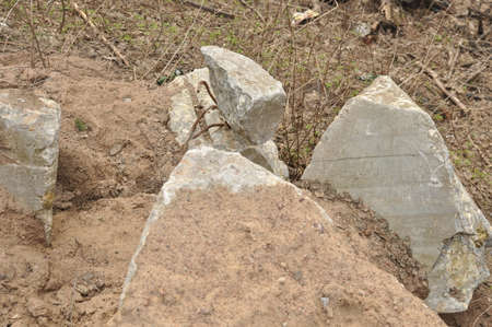 Stones on the sandの写真素材